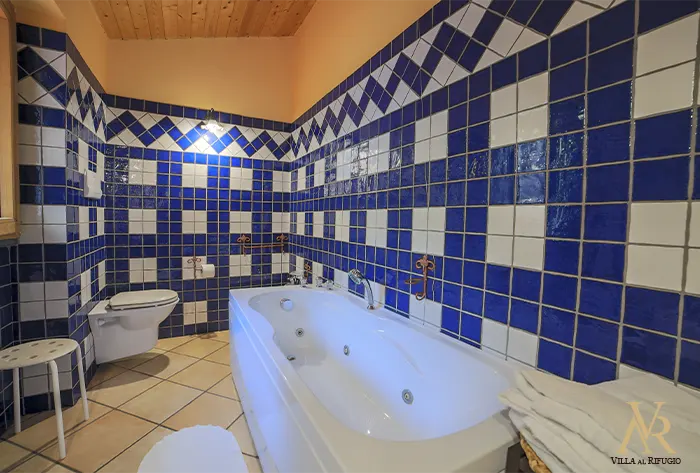 panoramica bagno suite villa al rifugio