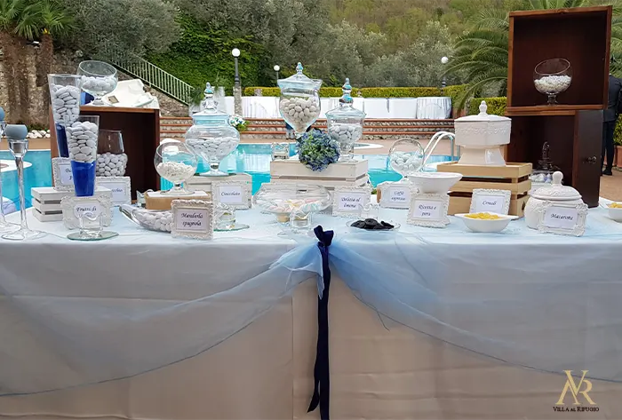 confettata matrimonio a bordo piscina villa al rifugio salerno